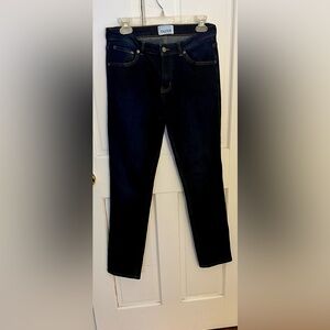 Dark blue straight leg jeans